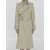 Burberry Trench Coat In Cotton Blend Beige