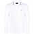 Emporio Armani White Long Sleeve Polo Shirt With Logo Embroidery In Stretch Cotton Man WHITE