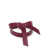 Philosophy Bordeaux Belt With Knot Detail In Leather Woman Red