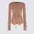 ANDREADAMO Andreādamo Nude Viscose Blend Cut Out Sweater Beige