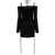 ANDREADAMO Andreādamo Knit Mini Dress Clothing Black