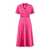 Max Mara Max Mara Fuchsia Poplin Crossover Dress Purple