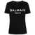 Balmain Balmain Cotton T-Shirt With Front Printed Logo And Buttons Multicolor