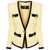 Balmain Balmain 4 Pkts Collarless Jacket Clothing Yellow