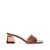 Gianvito Rossi Gianvito Rossi Cosmic Patent Leather Heel Mules BROWN