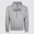 MAISON KITSUNÉ Maison Kitsuné Light Grey Melange Cotton Flower Lettering Sweatshirt Grey