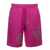 NEEDLES Fuchsia Shorts With All-Over Cactus Print In Cotton And Linen Man Purple