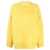 Lanvin Lanvin Round Neck Cocoon Cape Jumper Clothing Yellow