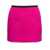 MARINE SERRE Fuchsia Miniskirt With All-Over Jacquard Motif In Cotton Woman Purple