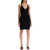 Off-White Knitted Dress With Branded Straps BLACK - WHITE