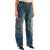 Golden Goose 'Irina' Wide Leg Cargo Jeans BLUE