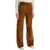 Golden Goose Suede Leather Pants For Men TOBACCO BROWN