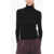 P.A.R.O.S.H. Ribbed Wool Leila Turtle-Neck Sweater Black