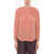 AllSaints Mandarin Collar Satin Hezzy Shirt Pink