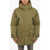 UGG Soli Color Butter Down Jacket With Faux Fur Green