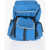 Diesel Rouge Knapsack Backpack With Velcro Detailing Light Blue