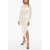 AllSaints Satin Bailey Dress With Lace Trims White