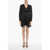 AllSaints Satin Esta Empire Dress With Ruches Black