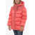 UGG Nylon Shasta Down Jacket With Real Fur Details Red