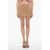 THE GARMENT Solid Color Bruxelles Mini Skirt With Fringes Beige