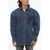 Vivienne Westwood Logo Printed Denim Overshirt Blue