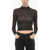 COURRÈGES Long Sleeved Semi-Sheer 2Nd Skin Top Black