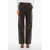 Magda Butrym Leather 4-Pockets Pants Brown