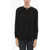 AllSaints Mandarin Collar Satin Hezzy Shirt Black