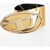 Diesel B-1Dr 80 Oval Belt With Mirror Effect Gold