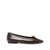 AEYDE Aeyde Delfina Snake Print Calf Leather Shoes BROWN