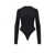 Balmain Ribbed sustainable viscose body Black