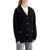 Versace Boxy Wool And Cashmere Cardigan BLACK