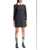 Thom Browne Mini Wool Sheath Dress In Tube Style DARK GREY