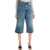 HAIKURE Knee-Length Denim Shorts For Men OIL BLUE