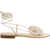 Magda Butrym Flat Flower Sandals CREAM