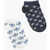 adidas Set Of 2 Cotton Blend Socks With All-Over Logo Multicolor