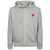 Comme des Garçons Comme Des Garçons Logo Zipped Cotton Hoodie GREY