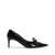 Dolce & Gabbana Dolce & Gabbana Glossy Calf Leather Pumps With Ribbon Black