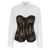 GIUSEPPE DI MORABITO Lace bodice insert shirt White/Black