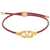 Valentino Garavani Leather Vlogo Bracelet 'The Bold ROSSO V