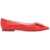 Roger Vivier Gommettine Ballet Flats SUNSET RED