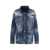 DSQUARED2 DSQUARED2 Destroyed Denim Jacket Navy