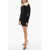 COPERNI Ribbed Bodycon Dress With Faux Fur Detail Black