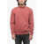 Diesel Logoed S-Noris-Jac Half Turtleneck Sweatshirt Red