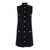 Versace Black Mini Sleeveless Dress With Medusa Detail In Knit Woman Black