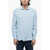 Fay Long Sleeved Linen Shirt Light Blue