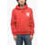 Diesel S-Ginn-Hood-K21 Hoodie Sweatshirt With Logo Print Red