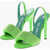 THE ATTICO Rhinestoned Rem Slingback Sandals 11Cm Green