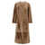 YVES SALOMON 'Manteau' fur Beige