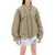 Y PROJECT Nylon Bomber Jacket With Double Zipper Closure DARK BEIGE